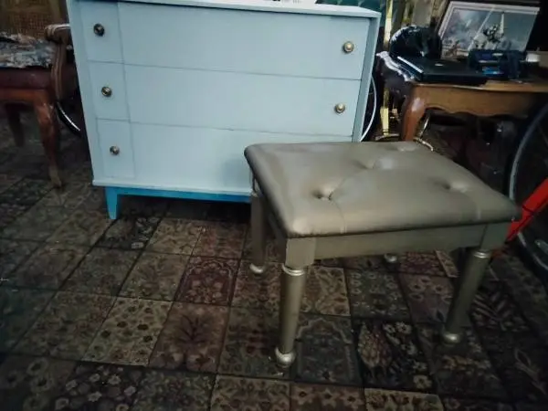 Vintage Dresser and Vanity Stool
