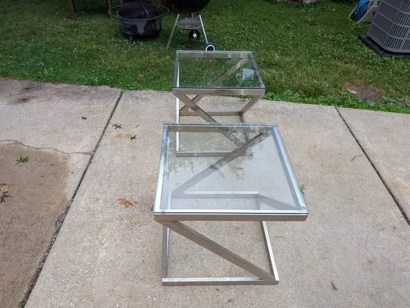 Living Room Glass End Tables
