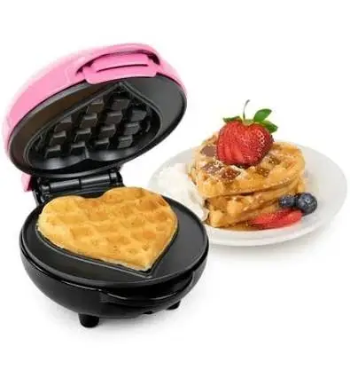 MyMini heart-shaped waffle maker - pink