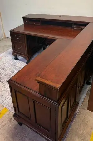 Beautiful wooden reception desk