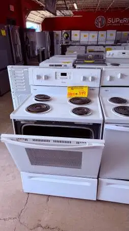 WHIRLPOOL ELECTRIC COIL TOP STOVES