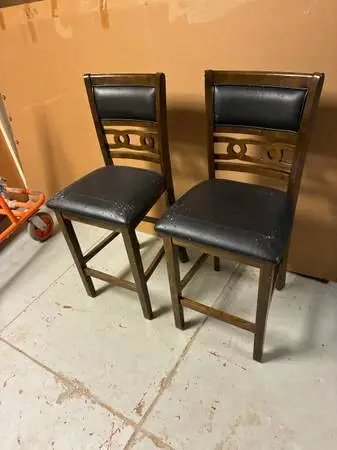 2 counter height chairs