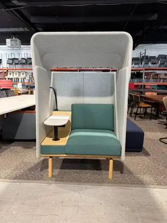 OFS Heya Lounge Chair w/ Full Surround Canopy and Console Table