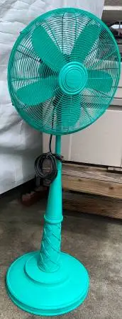 Vintage tall and heavy floor fan