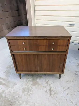 VINTAGE 50S/ 60S MODERN DANISH, MIDCENTURY TV, STEREO STAND - $350