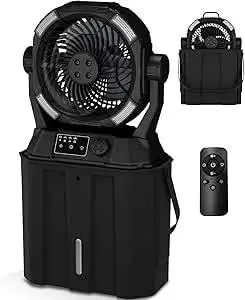 #3248 Portable Misting Fan Rechargeable with Remote Control