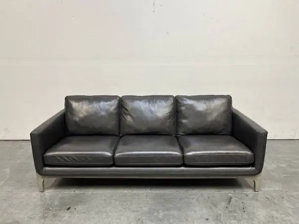 Mid Century Modern Sofa Leather