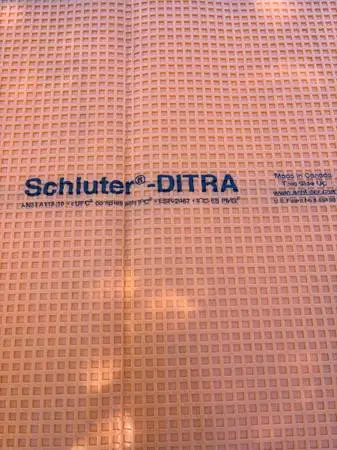 NEW Schlutter DITRA Ceramic Tile Underlayment