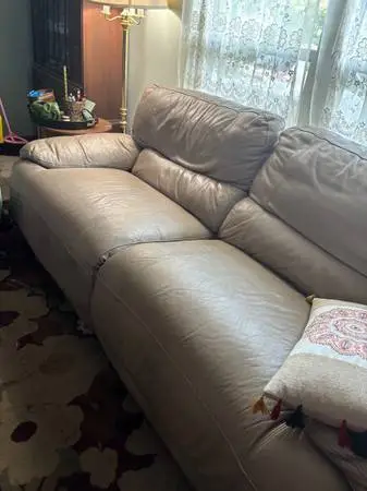 Leather sofa $75 OBO