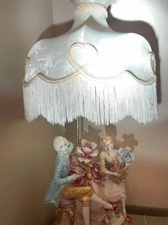 Capodimonte vintage table lamps