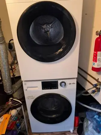 GE washer and dryer stackable combo