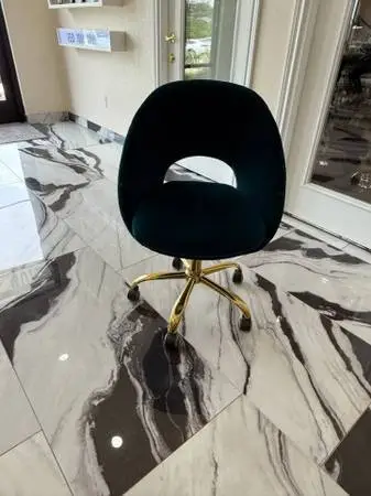 TINAS HOME Modern Velvet Office Chair