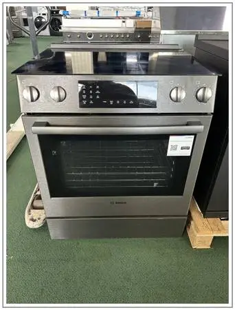 Bosch 800 Series 30″ Black Stainless Steel Slide In Electric Range