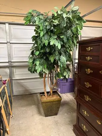 Large Tall Artificial Tree / Plant with Vase
