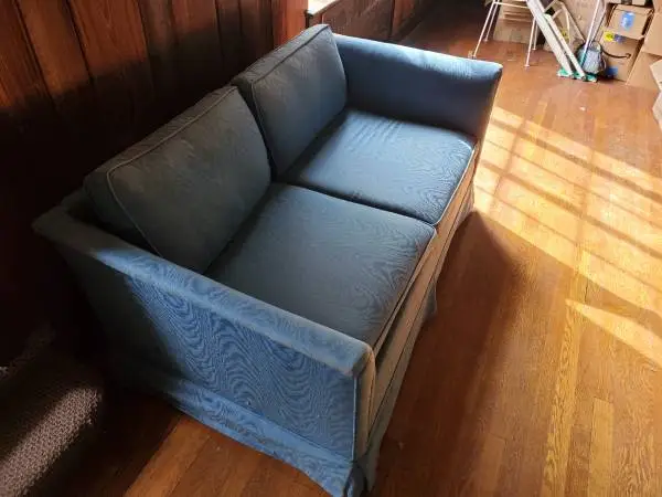 Blue Loveseat, Sofa, Couch
