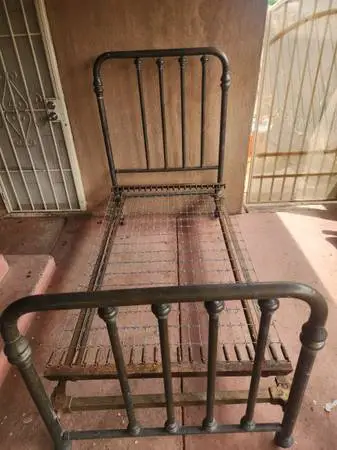 Brass bed