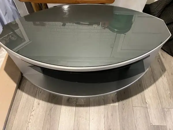 TV Stands w 3 Smoke Glass