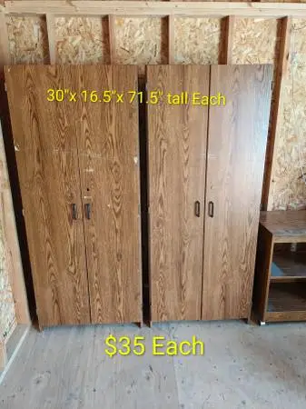 Two Storage Cabinets