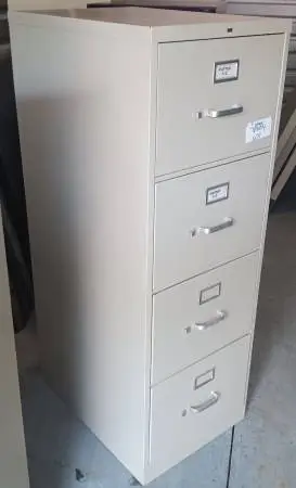 HON,4-Drawer,Putty,Legal File Cabinet,File Followers,No Lock