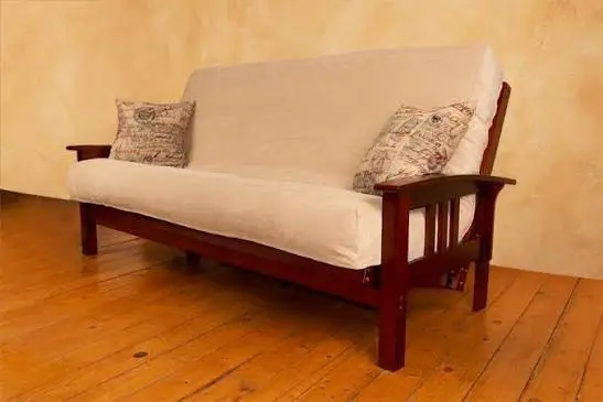 Dark Wooden Queen Size Futon  *Delivery available**