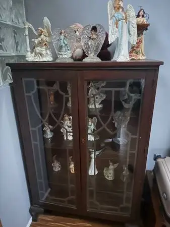 Curio Cabibet with 20 Individual Angels Included if Wanted
