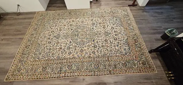 Yazd Style Kashan Rug ,112 x 172 Wool Rug