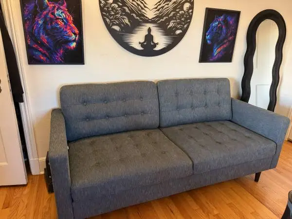 Gray 3-Seat Sofa / Couch