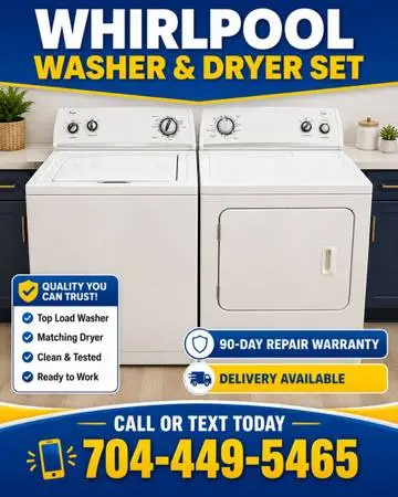 WHIRLPOOL WASHER DRYER SET