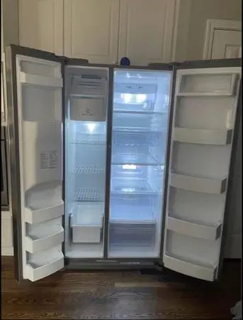 Stainless steel fridge