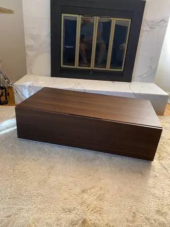 Low chest / coffee table in Spessart oak veneer made by Poliform