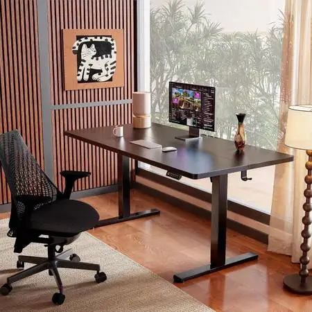 Electric Standing Desk ErGear 55x28 - Black, Memory Controls