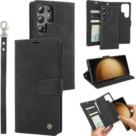 Case Wallet for Samsung Galaxy S23 Ultra Wallet Case, 6.8 Inch Magneti