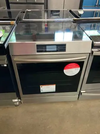 **FRIGIDAIRE STAINLESS INDUCTION SLIDE IN STOVE**ON SALE NOW**