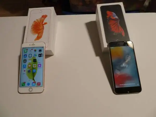 2 iPhone 6 s plus 64G silver and Rose gold