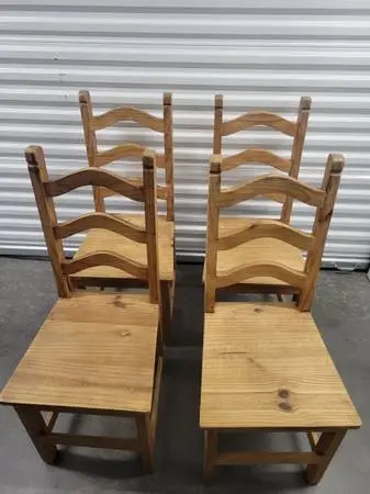 Pine chairs 4 solid wood