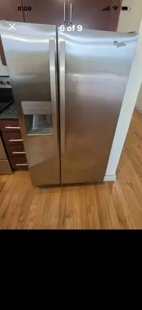 DELIVERY TODAY-WHIRLPOOL STAINLESS STEEL REFRIGERATOR