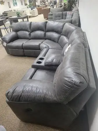 New LARGE Reclining Sectional-Dark Gray: FREE DELIVERY
