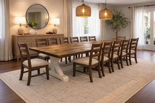 Custom Designed Farmhouse Dining Tables.