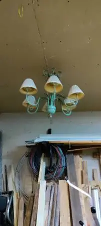Six light chandelier
