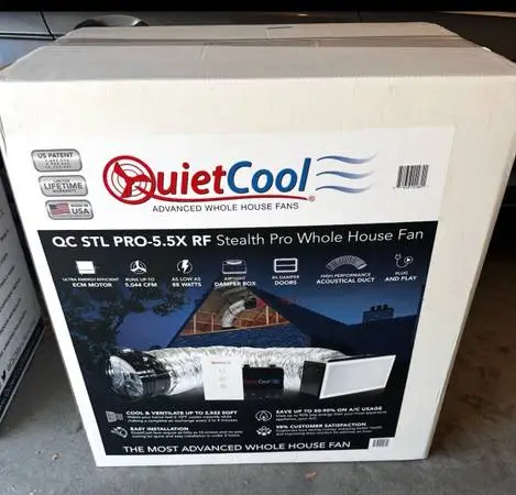 QuietCool Stealth Pro 5.5 Whole House Fan | Brand New in Box
