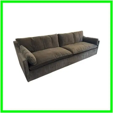 New Restoration Hardware Cloud Slope Arm Sofa, Graphite Velvet