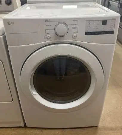LG Electric Dryer (Stackable) DLE3400W, White – Warranty