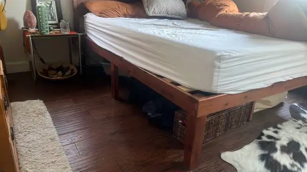 Wooden queen sized bed frame