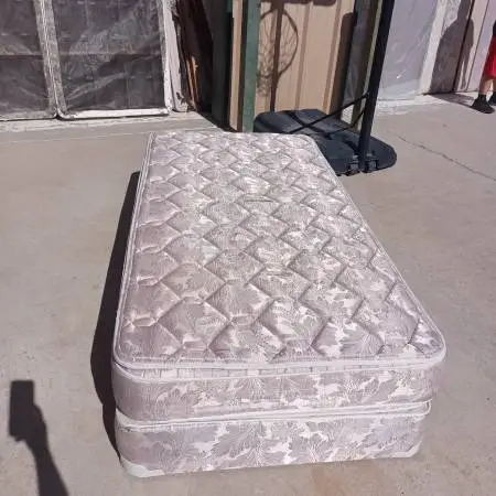 Twin mattress and box spring