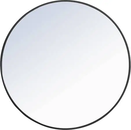 Elegant Lighting Eternity 36D Circular Metal-Framed Bathroom Mirror