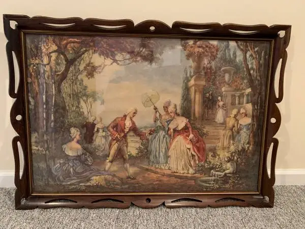 Framed Art: Courtship by Louis Jambor, Minuet by Vincent LeParedes