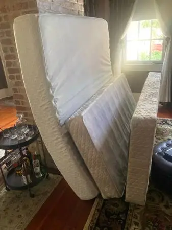 King sized mattress, box springs, frame