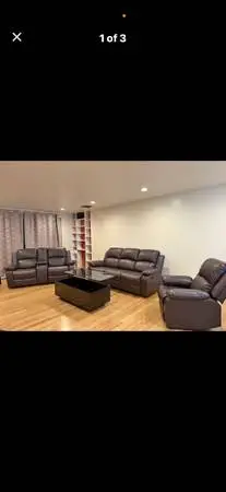 Real leather livingroom set
