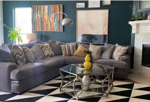 Rooms to Go - Cindy Crawford - Downs Feather Sectional - Grey