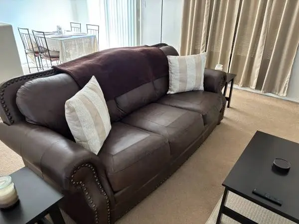 Leather couch